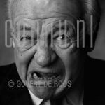 20-01-1998 Freddy Heineken at studio in Amsterdam on behalf of Schreeuwen project.

[keywords]Black and White Image, Headshot[/keywords]